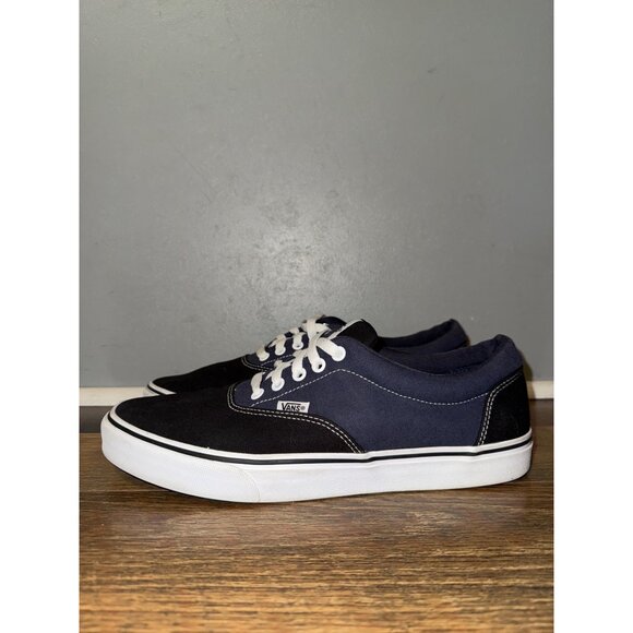Vans off the Wall 721356 Lace Up Low Top Black & Blue Skate Shoes Size 11 - Picture 2 of 11
